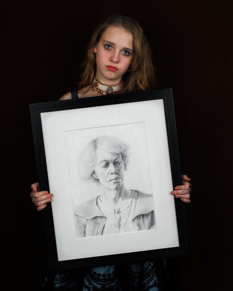 Portrait of a Young Woman with a Portrait of a Matron by Studio d'Xavier