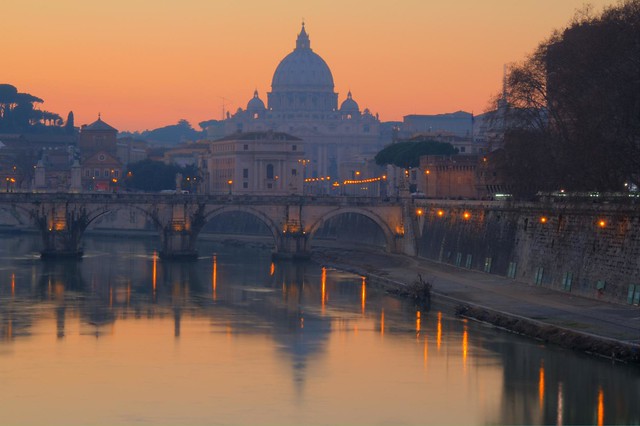 Glorious Sunset in Rome