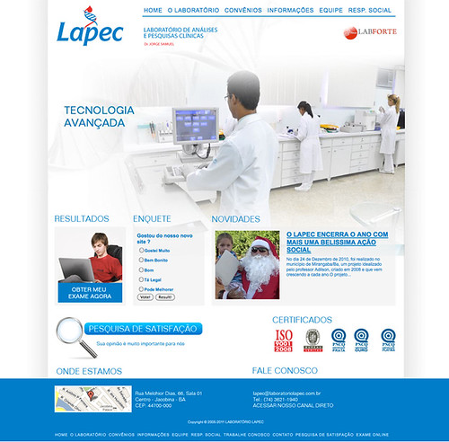 Site Laboratório Lapec | by Alex_Santos