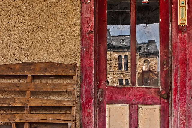Blanco Square Door (Reflections in History) - Top 10 entry in The Gathering of Photographers Winter Show