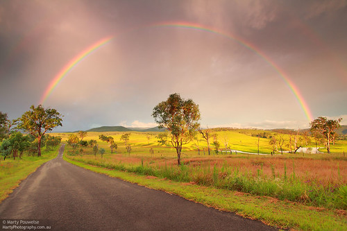 storm tree landscape rainbow australiathunderstorms