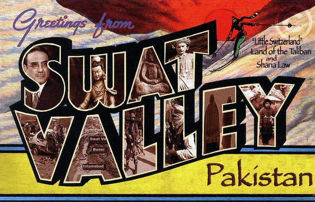 Greetings from Swat Valley, Pakistan, 2009 - Larry Fulton Postcard