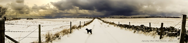 Approaching Snow Storm Panorama