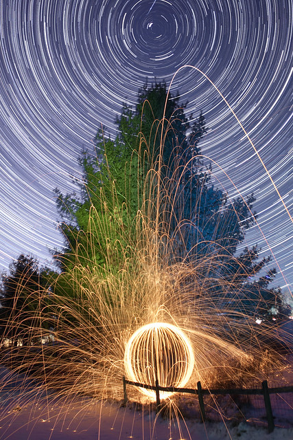 Light Painting with Star Trails