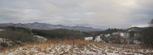 winter panorama snow mountains landscape snowy northcarolina appalachianmountains appalachians maconcounty littletennesseeriver southernappalachians