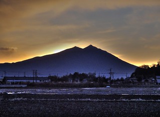 First sun rise of 2011 over Mt. Tsukuba