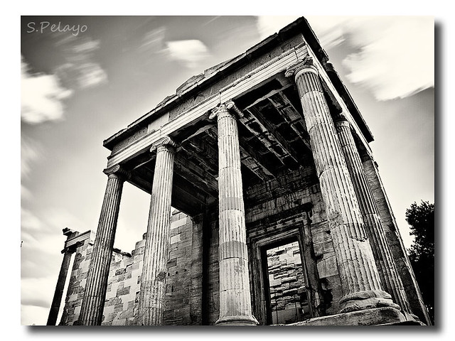 Erechtheum temple from the Acropolis of Athens (Greece)