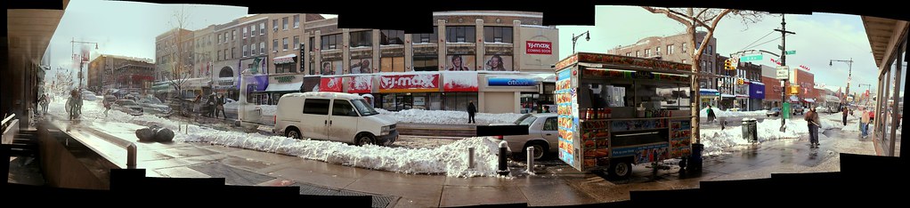 Brooklyn Snowstorm 2nd of Season jan 26 '11 Panoramic 86 Street