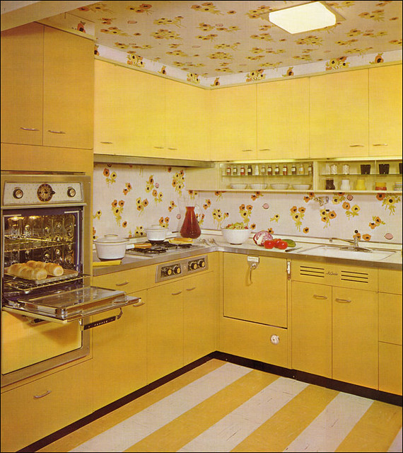 Mid Century Yellow! Kitchen