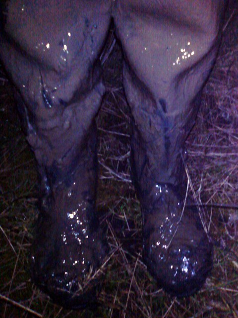 Le Chameau 'Delta' waders have a midnight mud adventure...