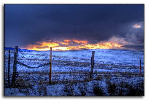 sunset fence montana campmakadream