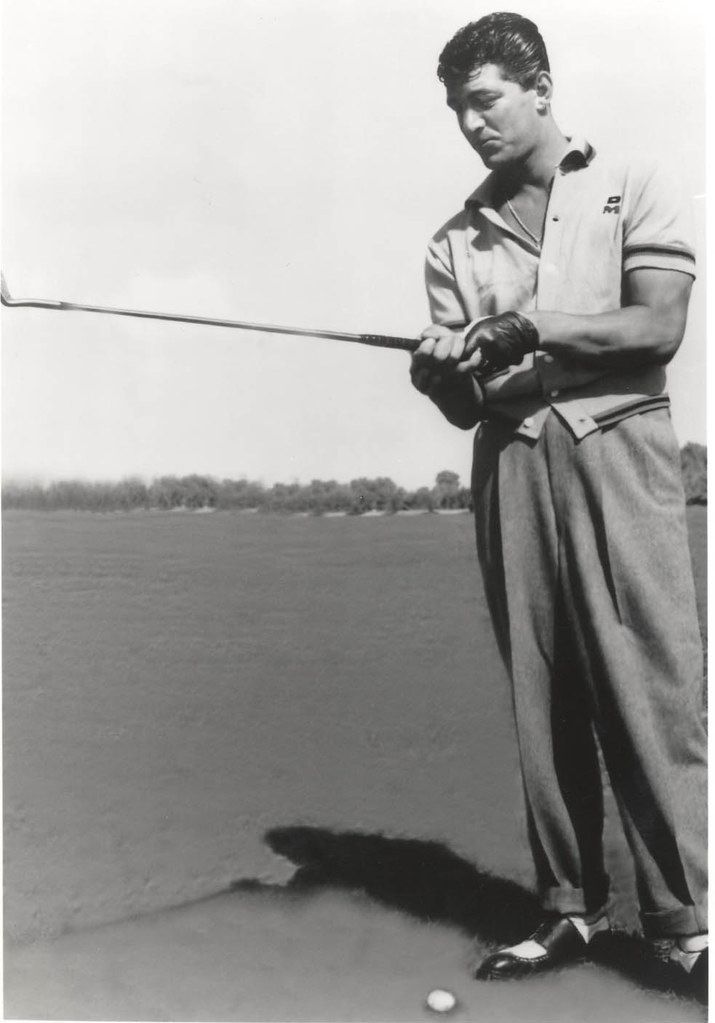 Dean Martin playing golf in (Rancho Mirage) Palm Springs, CA