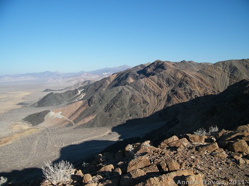 The area around Saratoga Springs from on top of a nearby hill, Death Valley National Park, California
