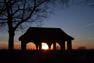 Sonnenuntergang Schärding Schlosspark