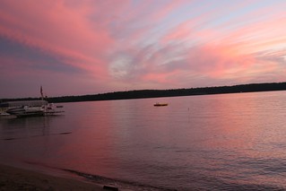 Pink Sunset on Trout Lake