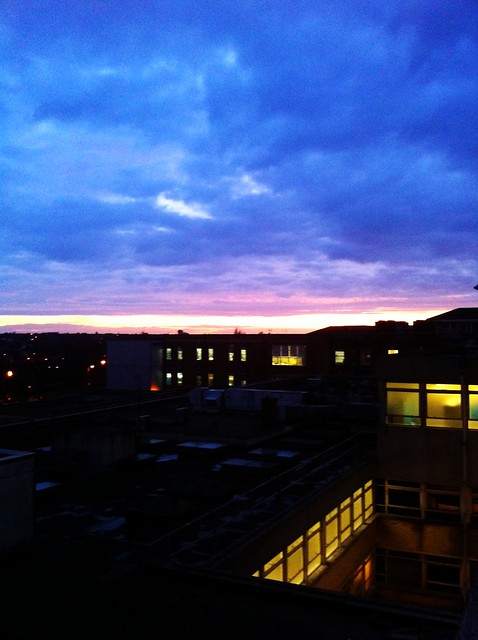 Sunset from Southend Hospital's Tower Block