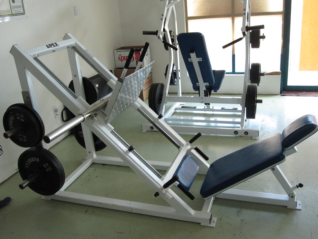 Treinstation Donder Uitdrukkelijk Inverted Leg Press/Calf Machine | fitness_equipment | Flickr