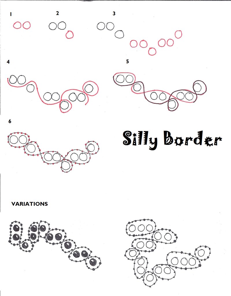 Silly Border-Tangle Patterns | This was a hard tangle to dra… | Flickr
