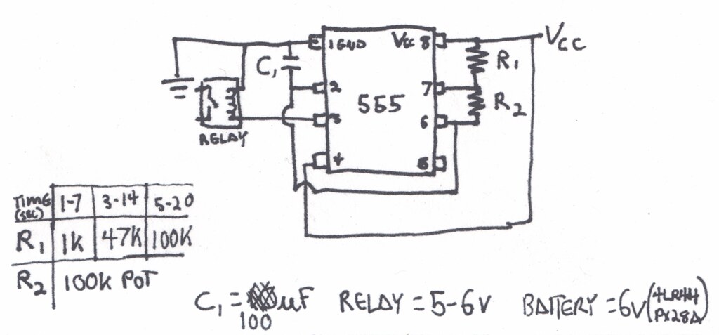 555 Timer Circuit Diagram Circuit Diagram And Parts Consid Flickr