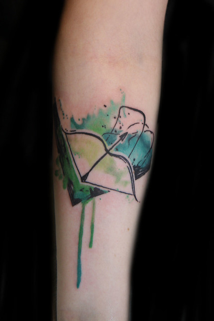 watercolor bow and arrow