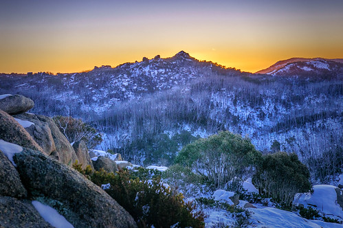 sunset snow mountains bright australia highcountry mtbuffalo nex6