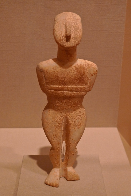 Female Figure (folded-arm type) - Cycladic - Santa Barbara Museum of Art