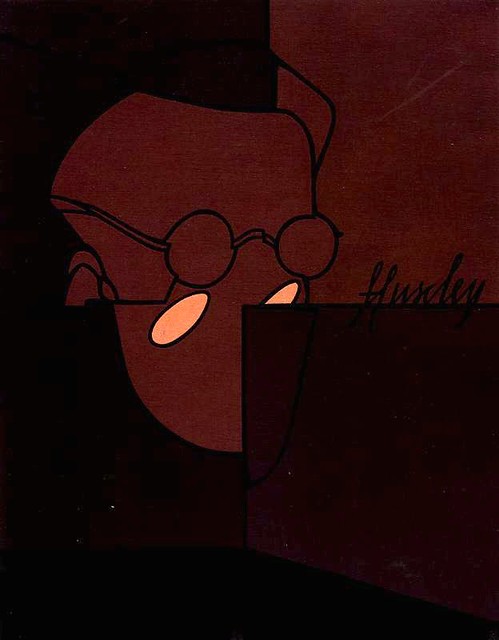 Adami, Valerio (1935- ) - 1975 Portrait of Aldous Huxley