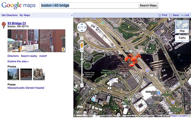 April Fools 2011, Google: Lobster attacks the Zakim Bridge!