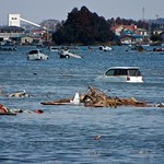 Dozens of Cars WIped Out and Submerged Ishinomaki Higashi Matsushima Yamoto Japan Earthquake Tsunami Miyagi 2011