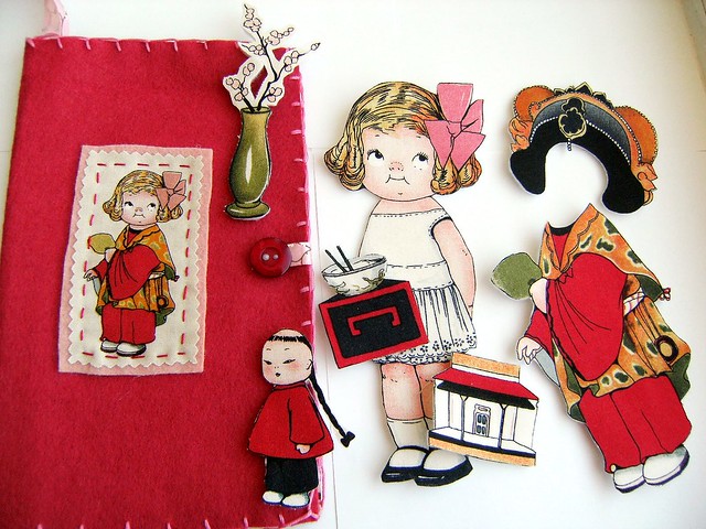 Fabric Paper Doll Gift Set - China