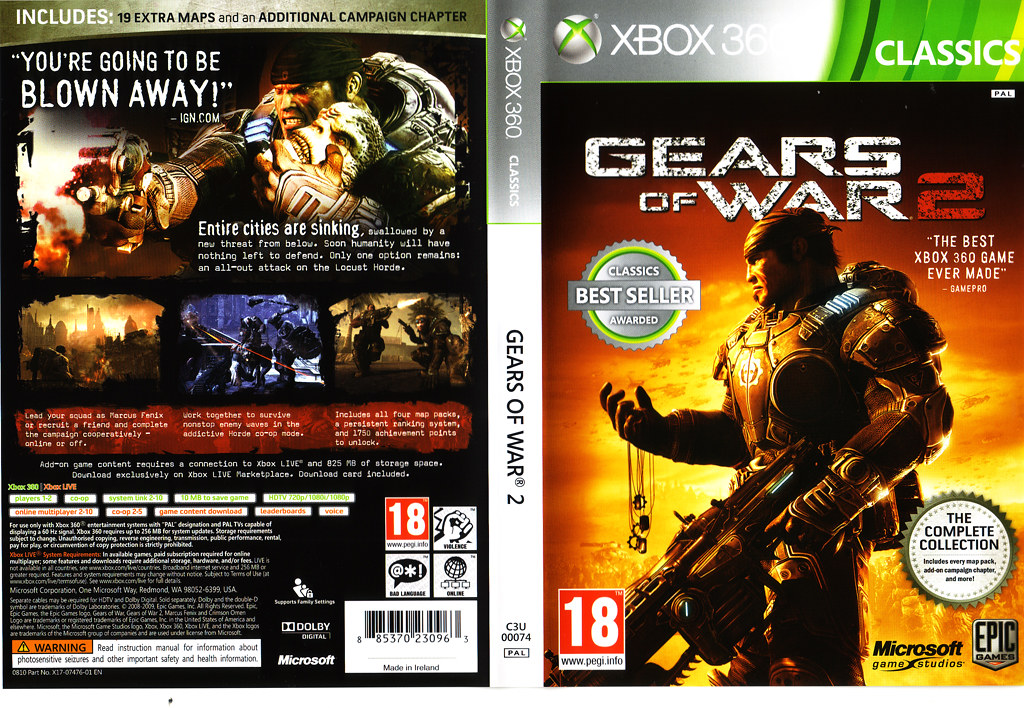 Gears of War 2 - GOTY Classic cover, Cover of Gears of War …