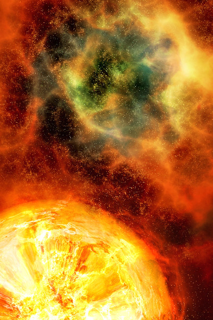 iPhone Background - Nebula Explosion