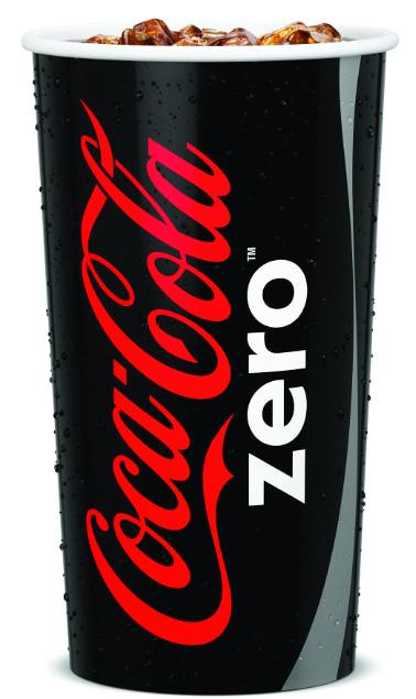 Vaso de Coca-Cola zero