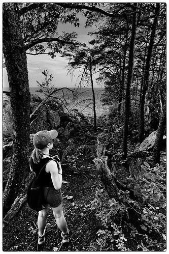 trees blackandwhite mountains tourism child view hiking weekend northcarolina recreation adolescent mountaintop kingspinnacle crowdersmountainstatepark canoneos7d tokina1116mmf28