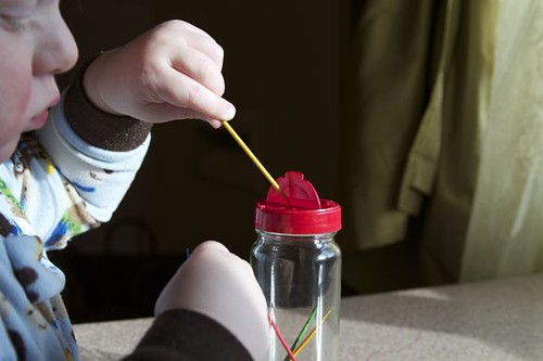 Montessori toothpick activity | by Bambino Steps