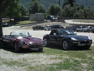 BMW Z8 and E-Type Jaguar