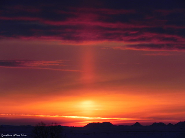 Winter Sunset, Fallon Montana