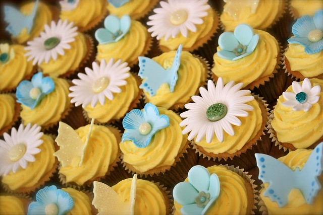 Lemon 80th Birthday Cupcakes