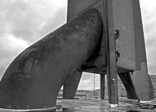 Installing access to the concrete elephant (94)