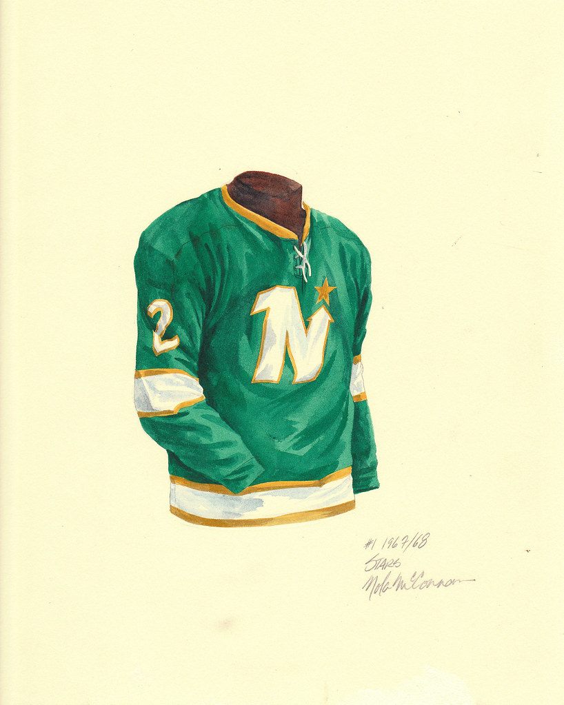 Minnesota North Stars 1967-68 jersey artwork | This is a hig… | Flickr