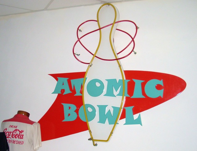Atomic Duck Pin Bowl Sign