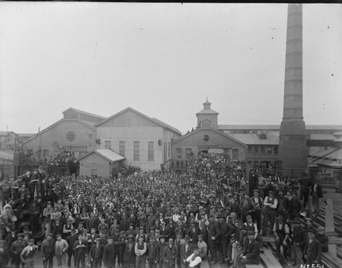 Clyde workforce assembled in yard | by Powerhouse Museum Collection
