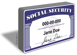 Social Security Card - Illustration | by DonkeyHotey