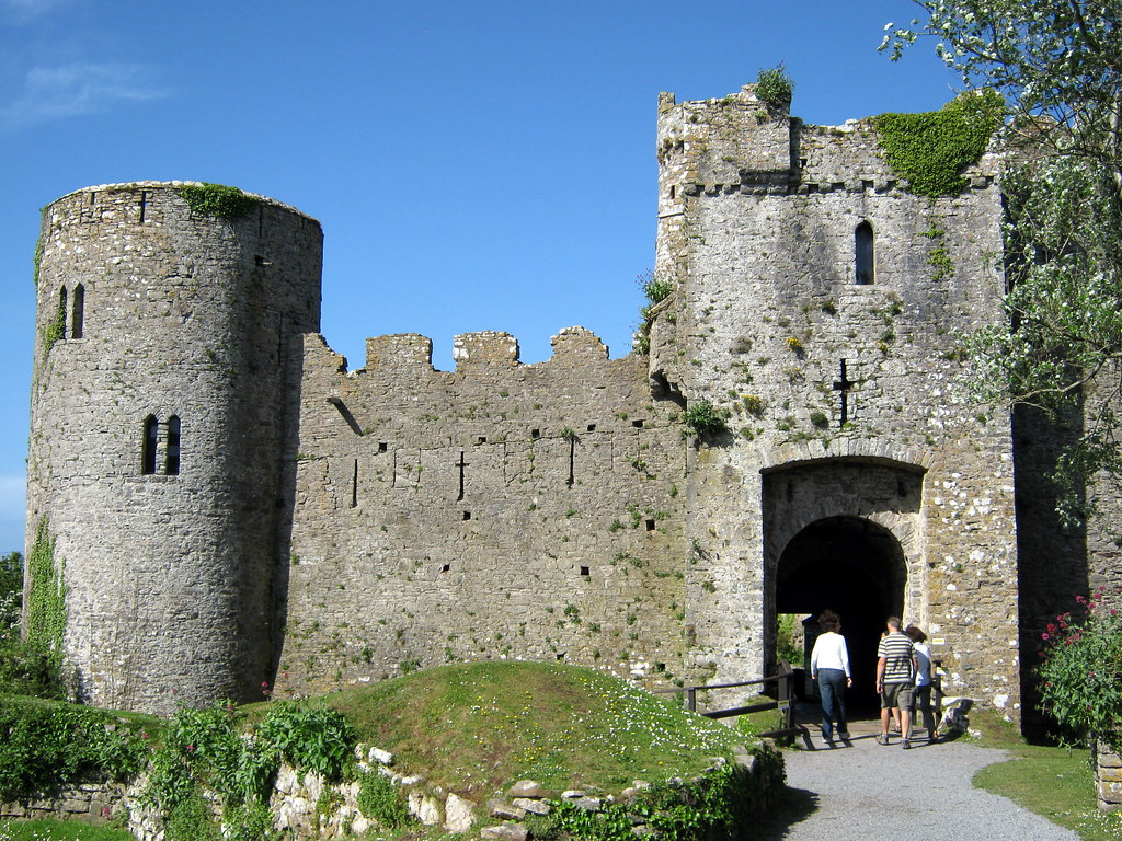 Manorbier Castle in Pembrokeshire, Wales