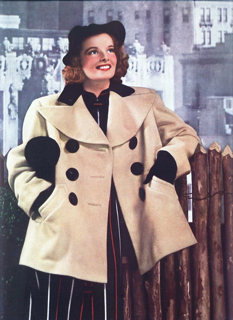 My 1,000th picture - Katharine Hepburn in a great ensemble!