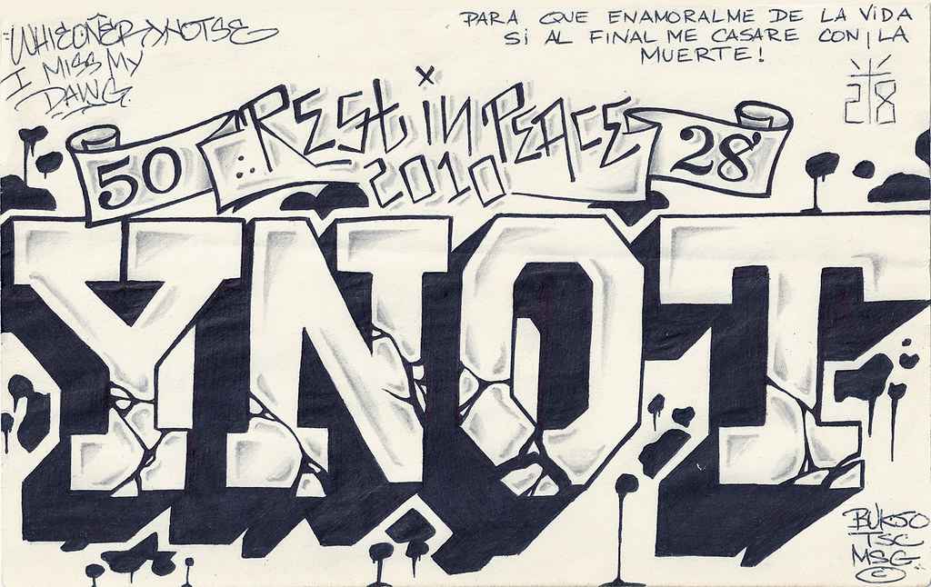 Ynot Lettering YNOT LIVES | My dawg Big Whie Oner sent this kite from the p… | Atomik ...