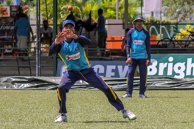Sri Lanka Cricket Practice Session - Kithruwan during fielding drills