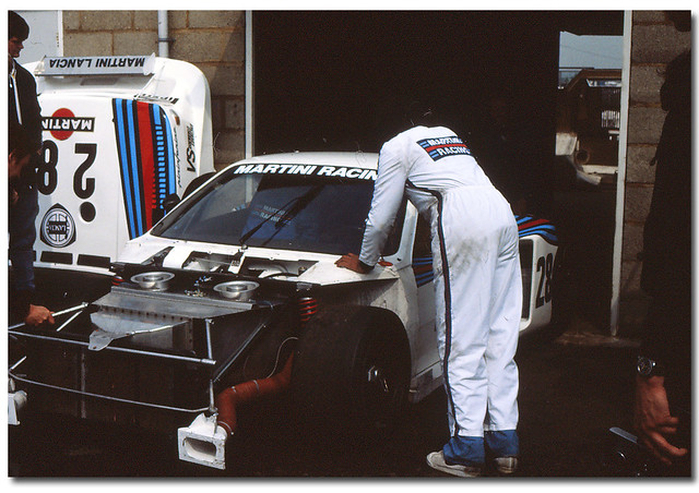 Riccardo Patrese / Eddie Cheever Martini Lancia Beta Monte Carlo Sportscar. 1981 Silverstone Six Hours.