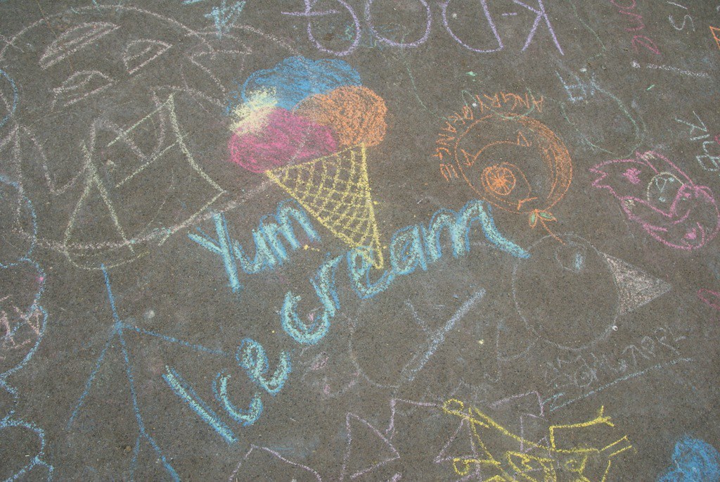 Yum Ice Cream Chalk Art Outpost Cockatoo Island Flickr