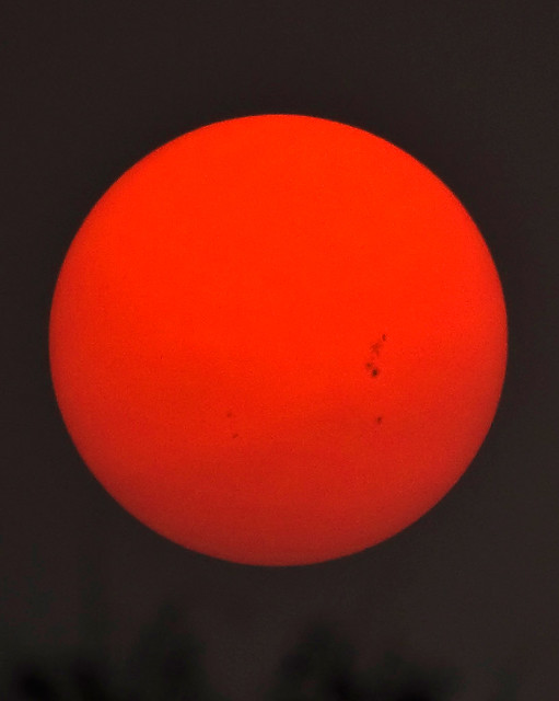 Sun And Sunspots Over Chiang Mai